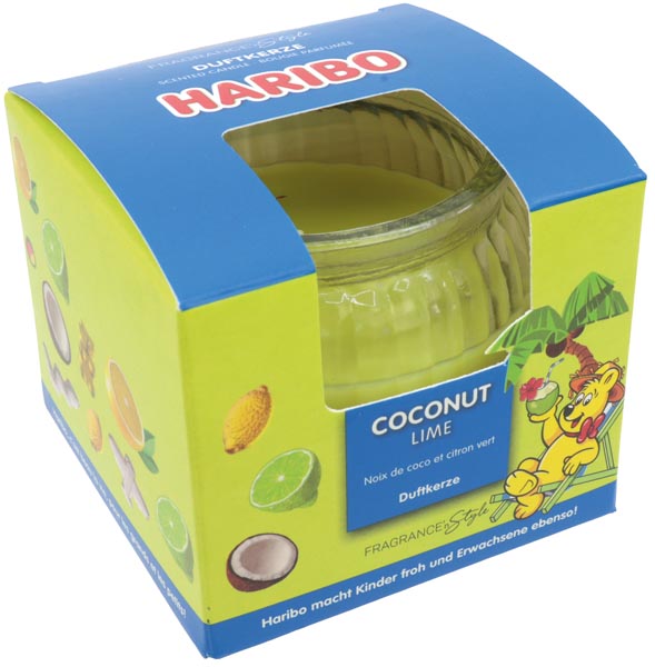 Haribo Duftkerze Coconut Lime – 85 g